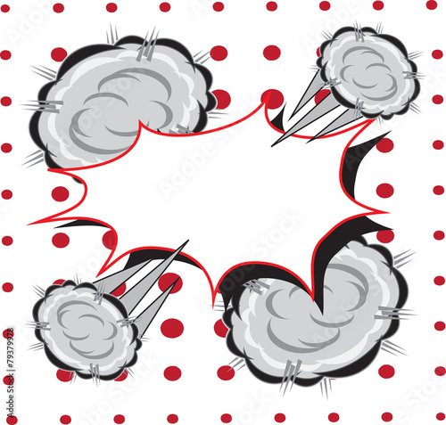 Comic speech bubble, comic backgound
