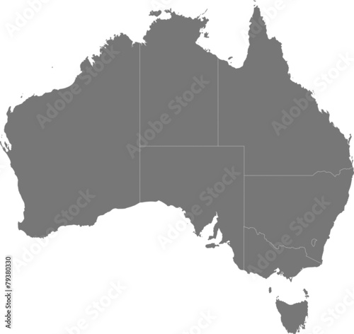 Australia     map of the regions