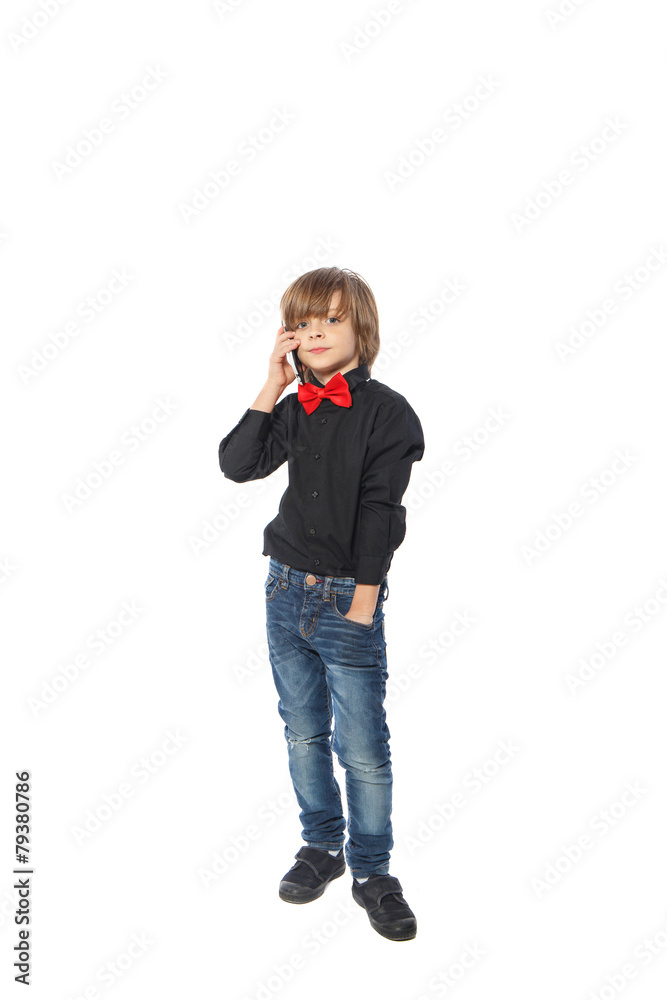 Boy with the phone Boy with the phone