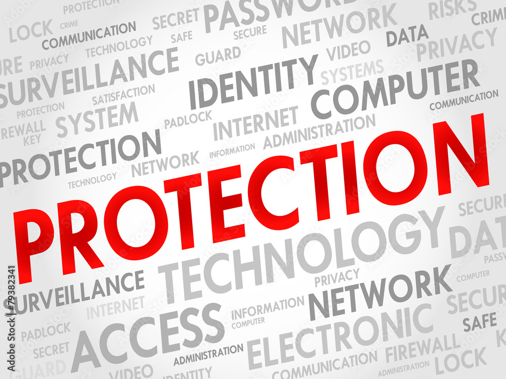 PROTECTION word cloud, business concept