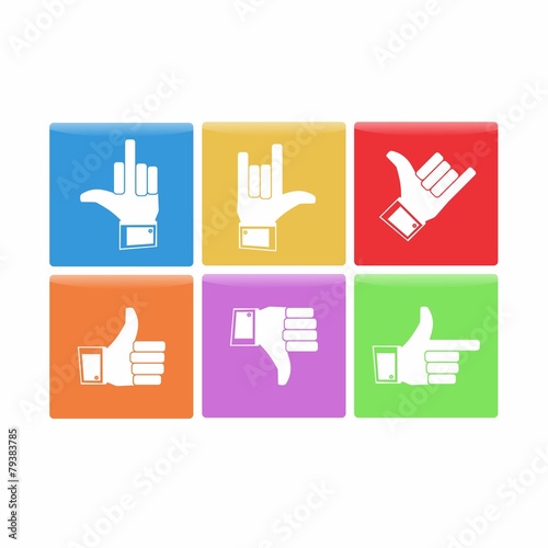 thumb up like finger icon facebook