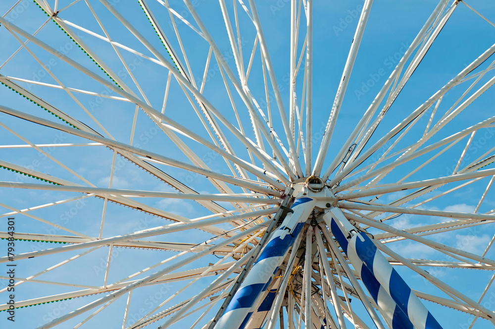 Fototapeta premium Part of a large modern big wheel