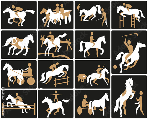 equestrian sport icons