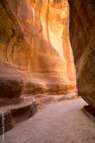 The Siq, Petra, Jordan,