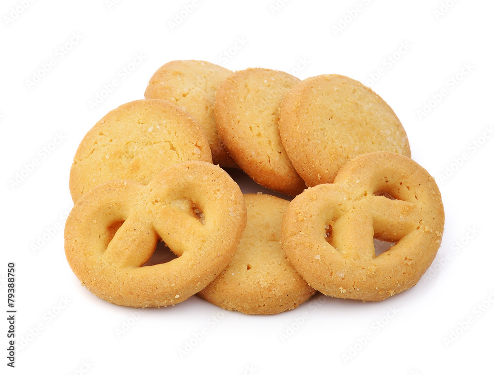 cookie on white background