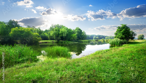 Obraz na płótnie River landscape w salonie