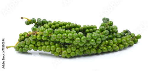 pepper seeds on white background