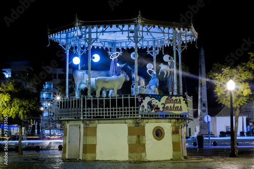 Garden Manuel Bivar gazebo of Faro city, Portugal.