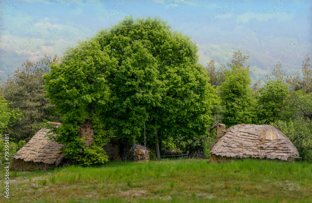 Rodopean huts, Bulgaria