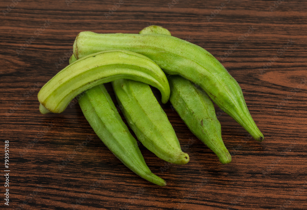 Okra vegetables