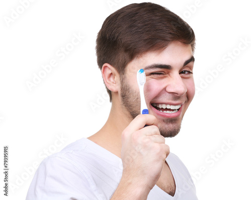 Portrait of young man with ...