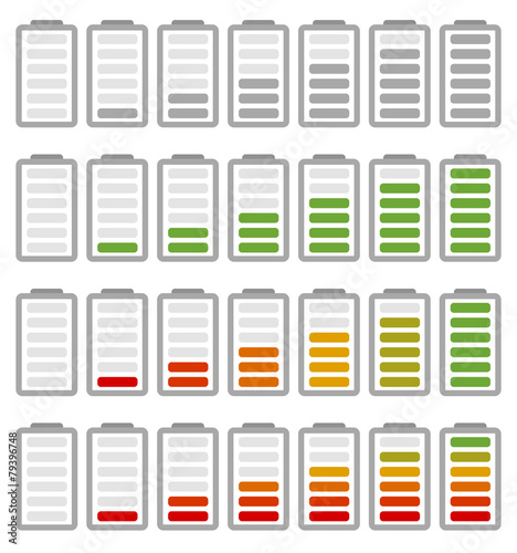 Battery level indicator collection.