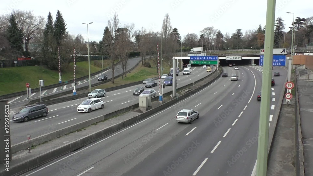 Trafic sur le périphérique à Paris