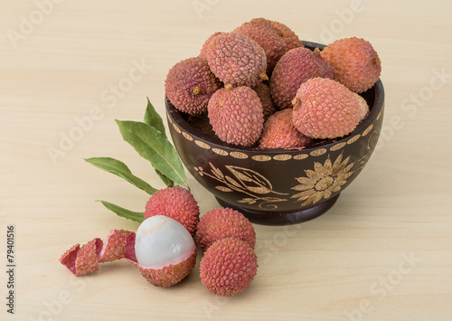 Tropical fruit - lychee photo