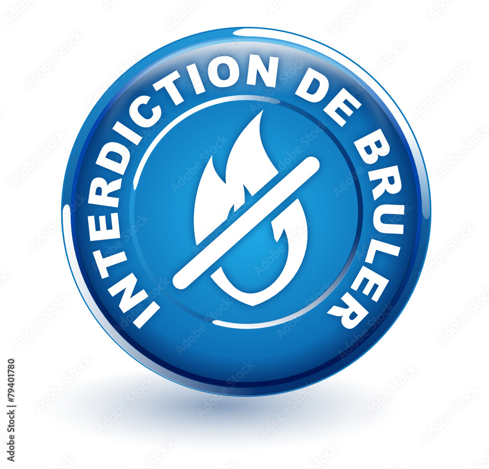 interdiction de bruler sur bouton bleu