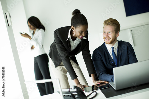 Young people in the office