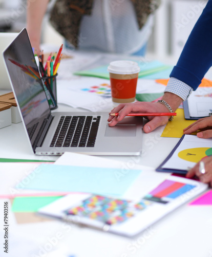 Young business people working at office on new project © lenets_tan