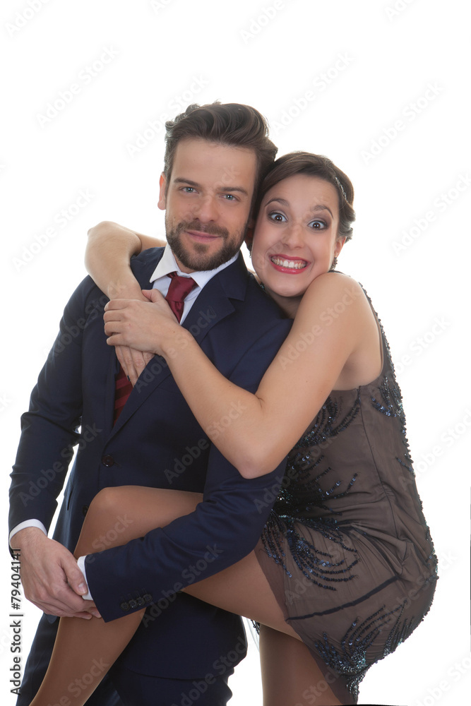Obraz premium fun couple at party