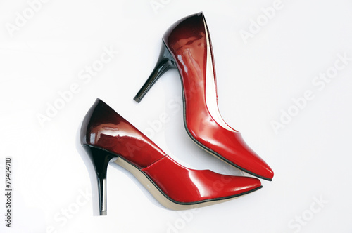 Buty szpilki - czerwono czarne (3)