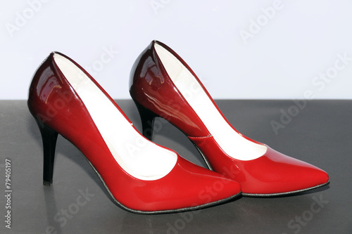 Buty szpilki - czerwono czarne (6)