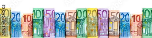 Obraz na płótnie Euro Geldscheine als Hintergrund w salonie