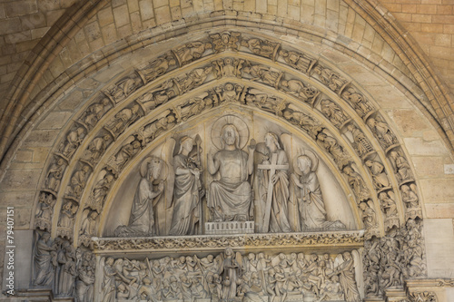 Paris - Last Judgment Tympanum of the Sainte Chapelle photo
