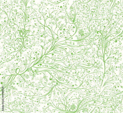 Seamless pattern spring branches.