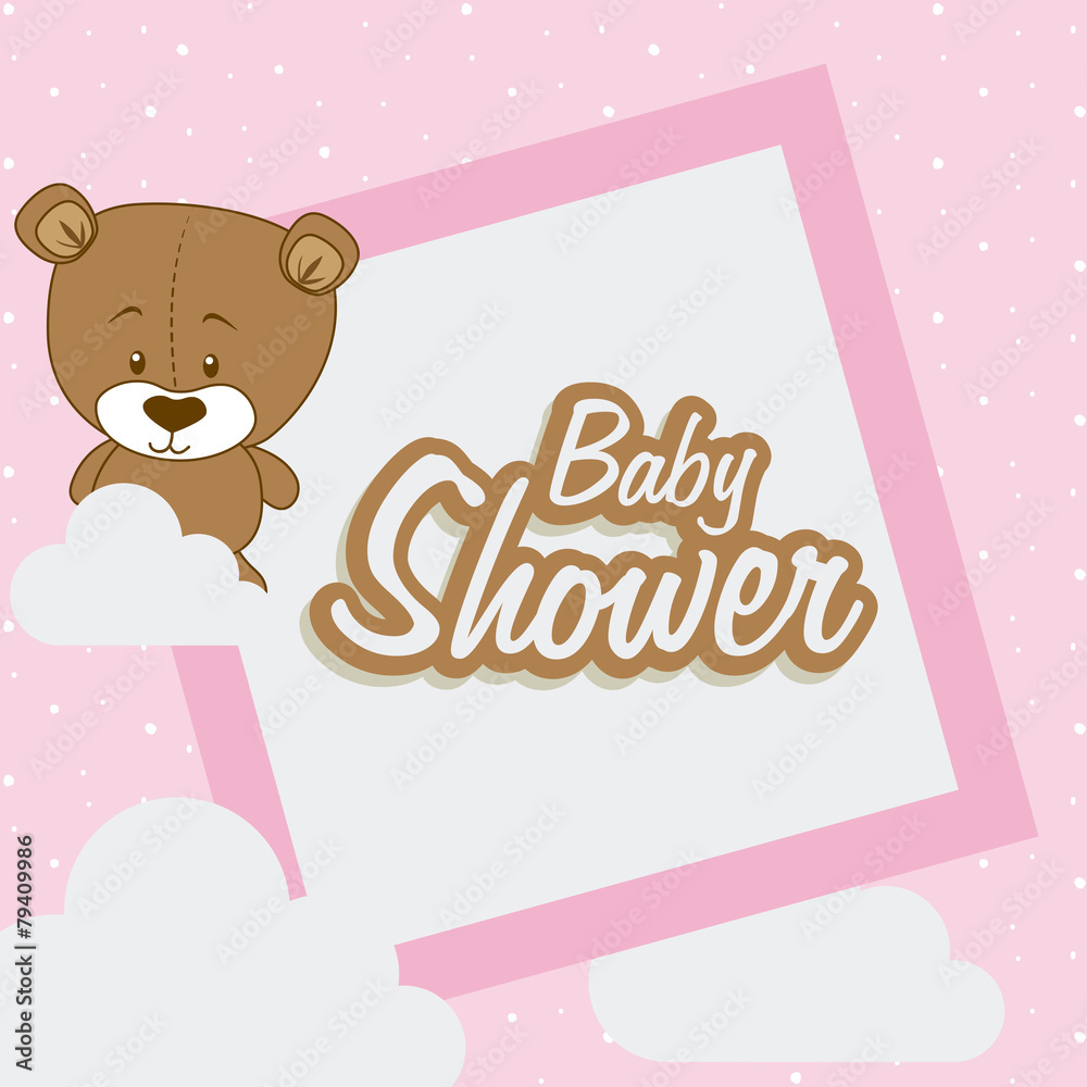 Baby shower design, vector illustration.