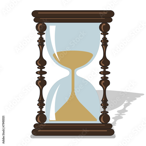 Vector hourglass.