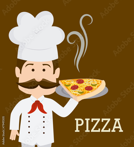 Pizza design  vector illustration.