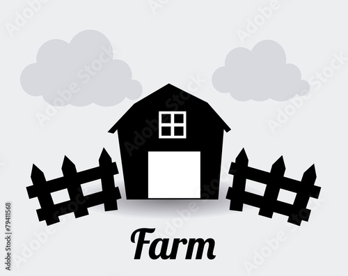 Farm design, vector illustration.