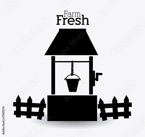 Farm design, vector illustration.