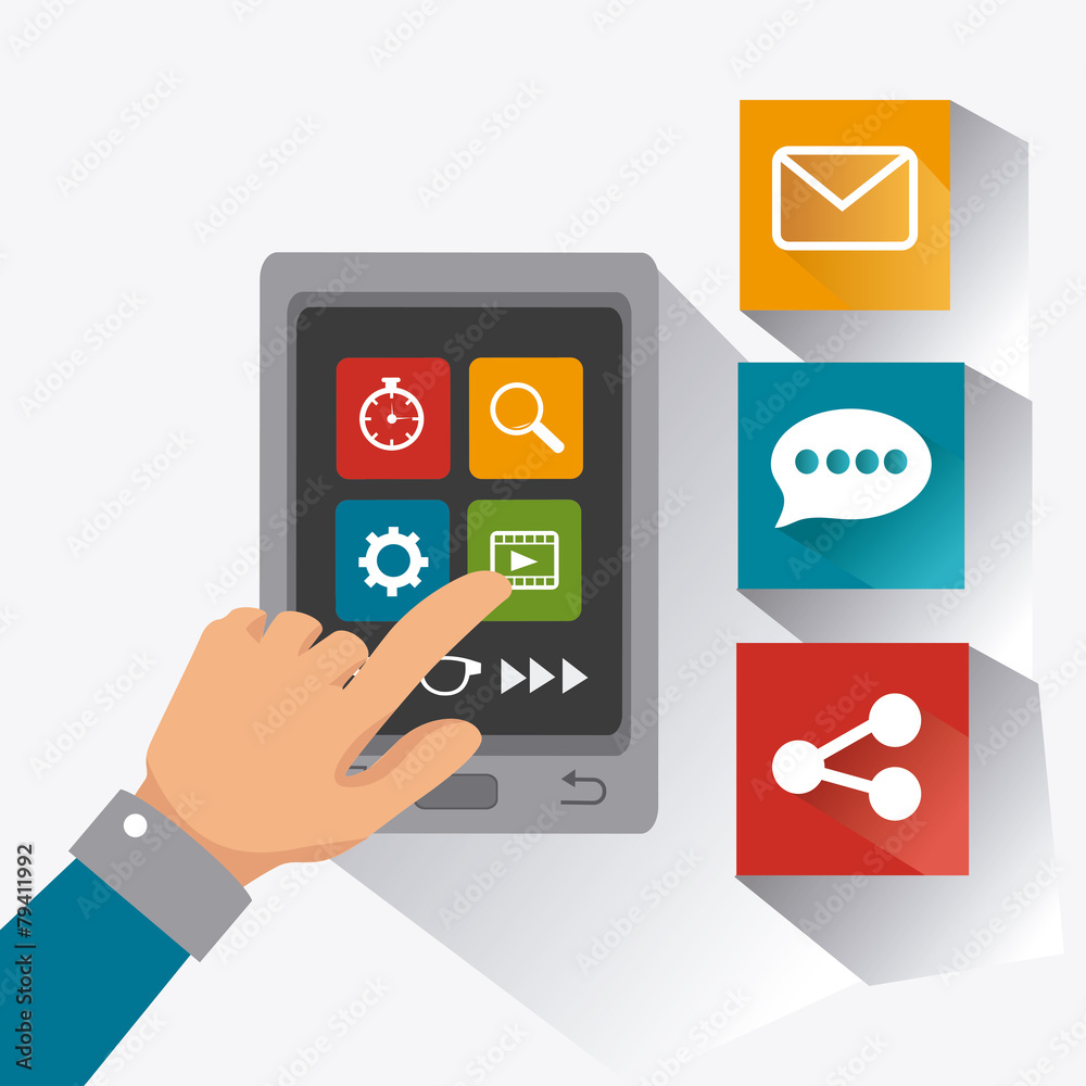 Technology design, vector illustration. Technology design, vector illustration.