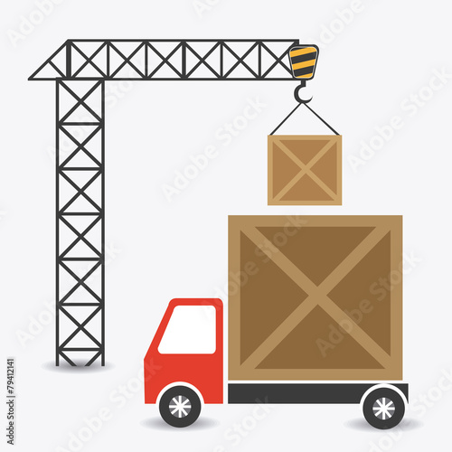 Delivery design, vector illustration.