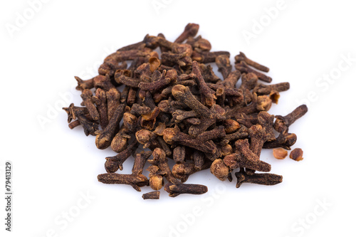 Cloves isolated on white background