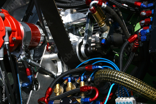 Chrom Motor Teile