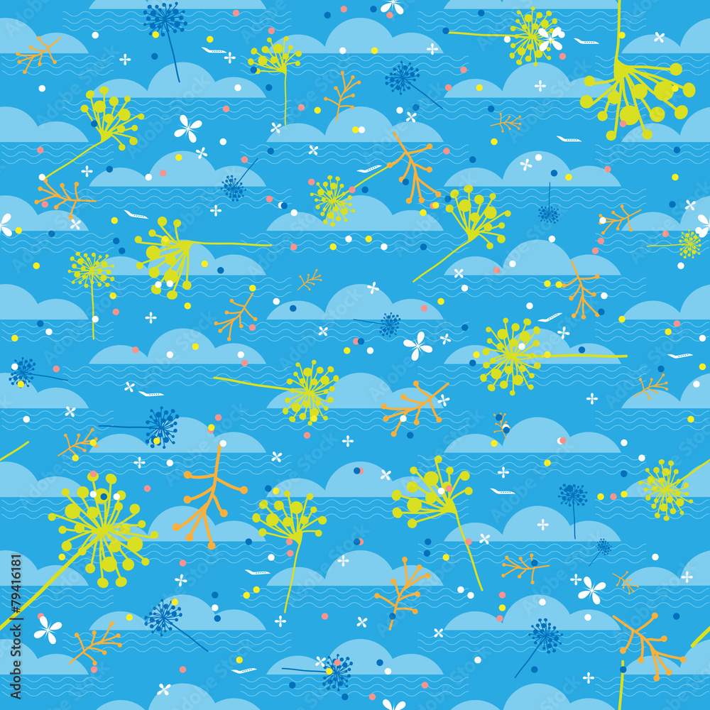 spring seamless pattern background