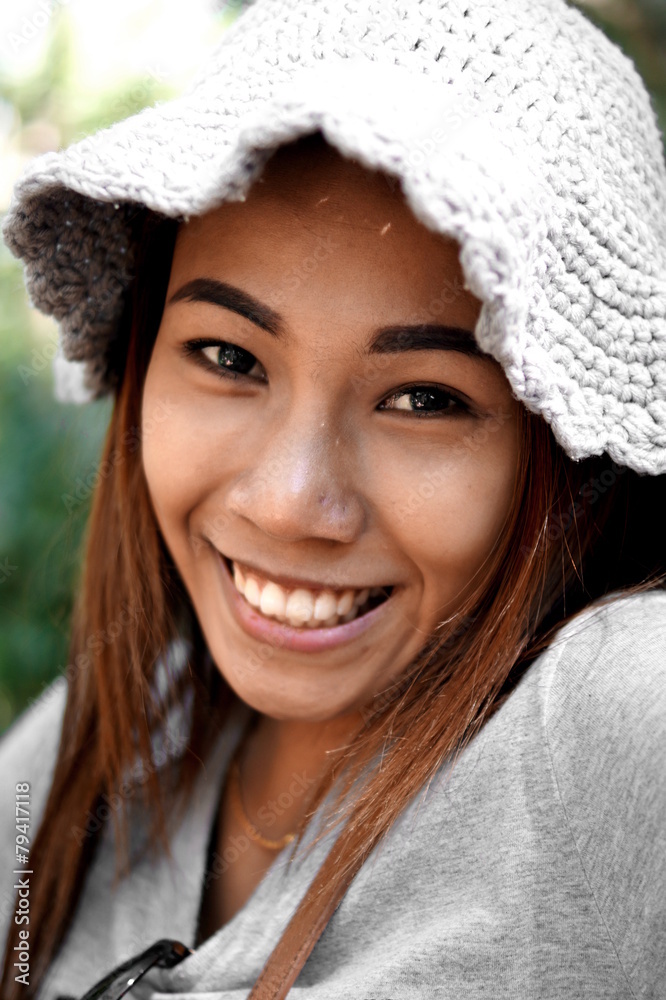 Smiling lady Smiling lady