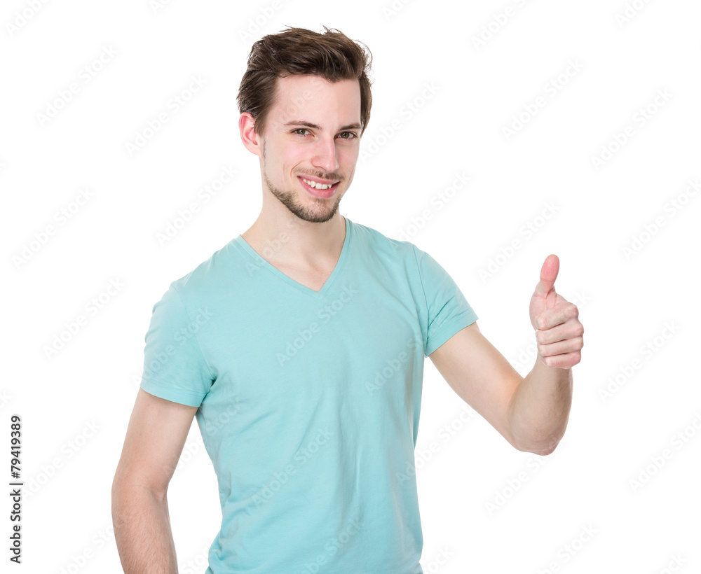 Man with thumb up Man with thumb up