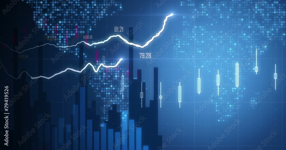 Positive Financial chart In 