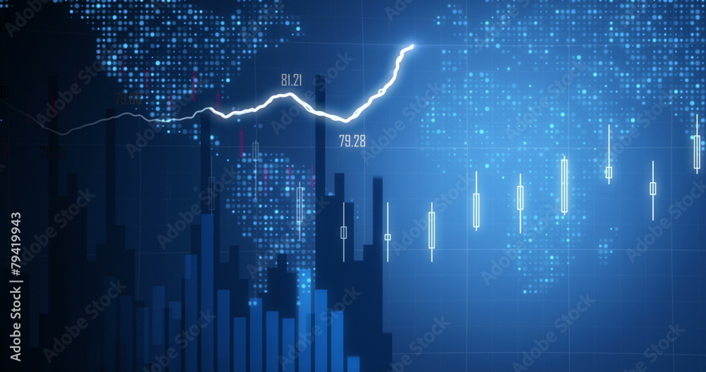 Positive Financial chart In 