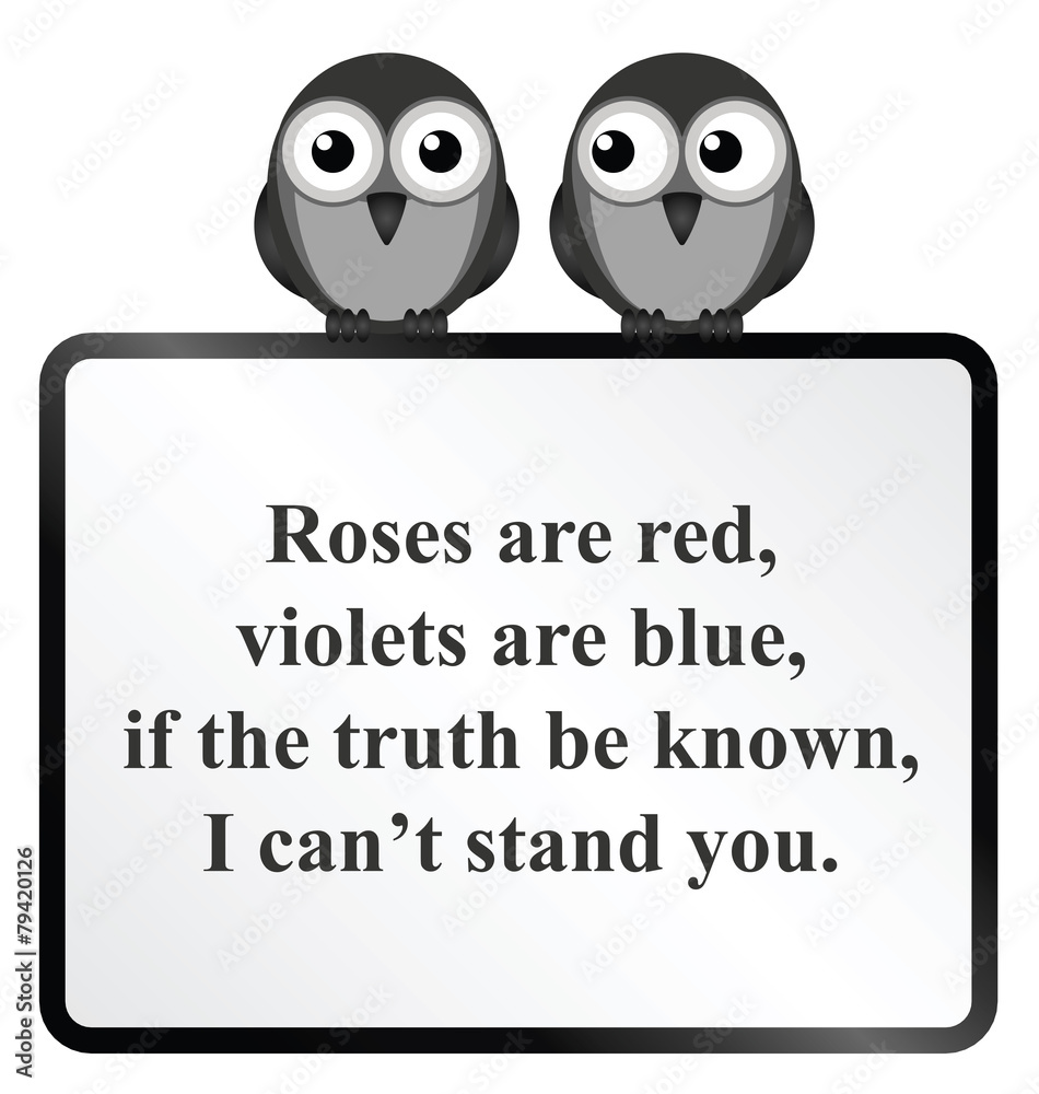© Barry Barnes - comical poetry cannot stand you
