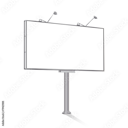 billboard on white