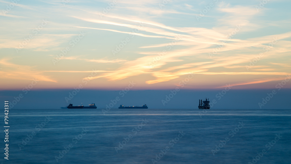 Tanker in the bay of Trieste