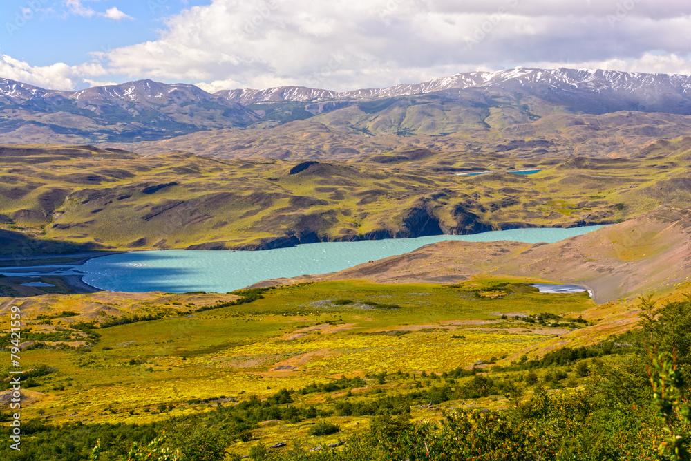 Alpine Lake in the Patagonian Highlands