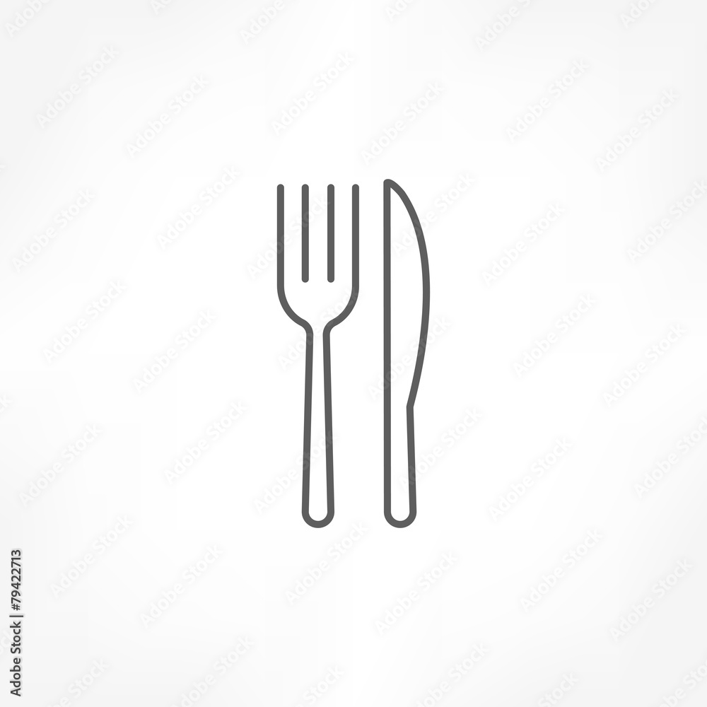 fork knife icon fork knife icon