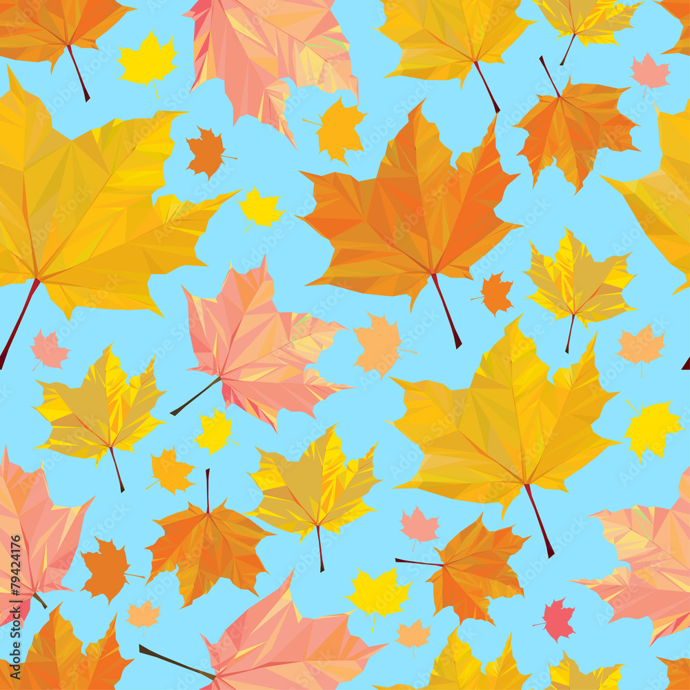 Polygonal maple pattern Polygonal maple pattern