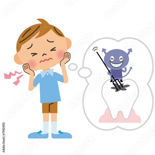 虫歯の男の子
