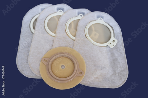 Accessory bag and disc for colostomy photo