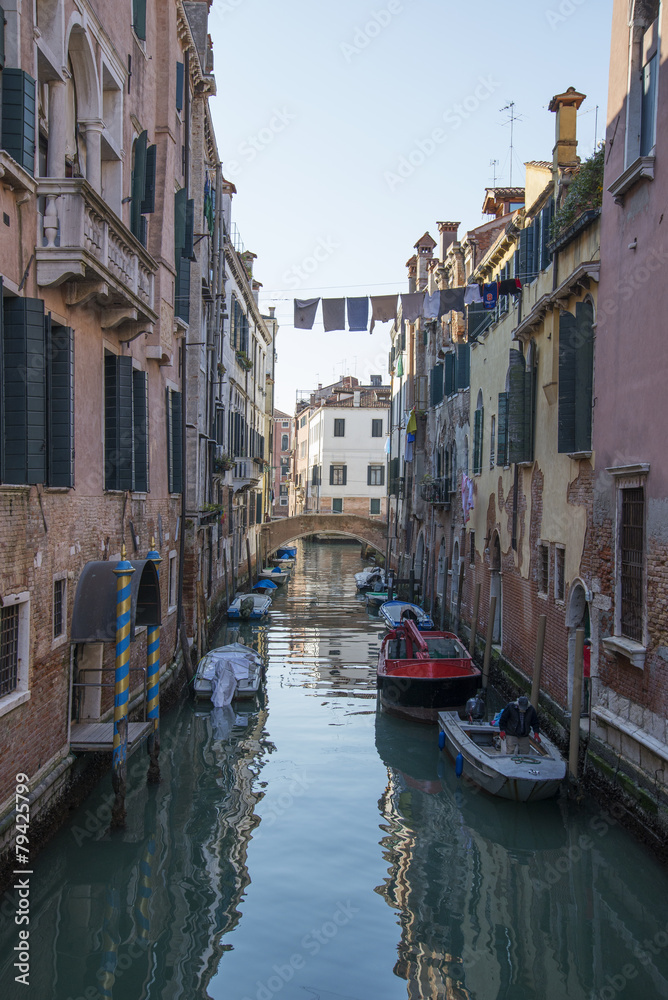 A beautiful canal in Venice
